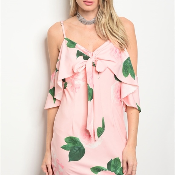 Stunning Pink Floral Dress - Picture 2 of 3